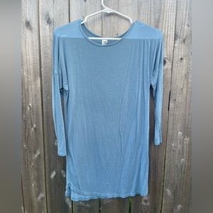 Blue 3/4 sleeve top by Honey & Lace
